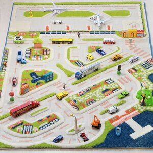 IVI Mini City Thick 3D Kids Play Mat Rug